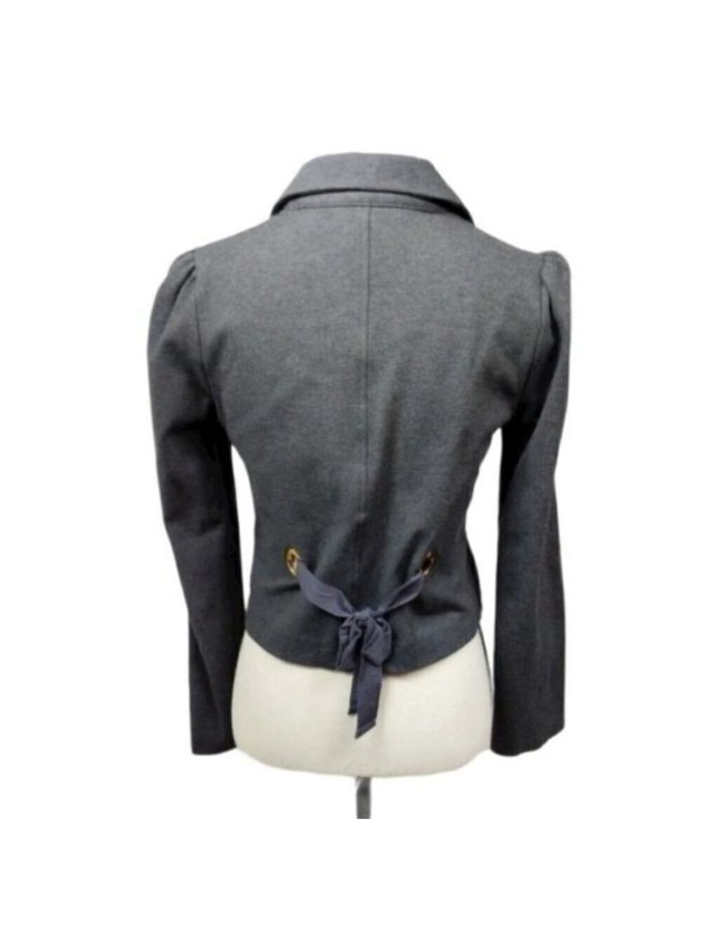 Marc By Marc Jacobs Cropped Gray Blazer S - Picture 4 of 8